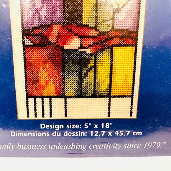 Janlynn "Stained Glass Rose" Counted Cross Stitch Kit - New/Sealed (2007) - Picture 5 of 9